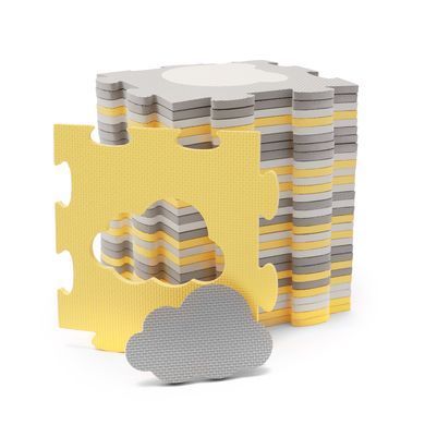 Килимок-пазл Kinderkraft Luno Shapes Yellow, 30 елементів (KPLUSH00YEL0000) &mdash; купити в Bubbleshop