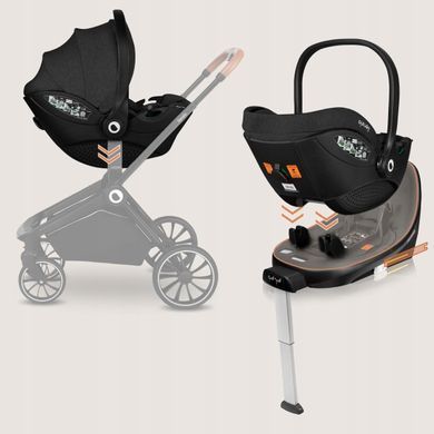 База з автокріслом Lionelo MOXIE I-SIZE SET BLACK CARBON &mdash; купити в Bubbleshop