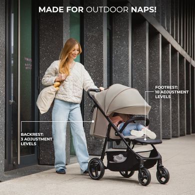 Прогулянкова коляска Kinderkraft Trig 3 Granite Grey (KSTRIG03GRY0000) &mdash; купити в Bubbleshop