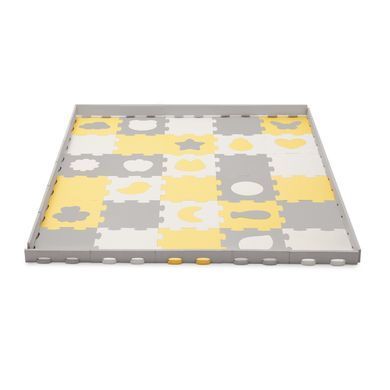 Килимок-пазл Kinderkraft Luno Shapes Yellow, 30 елементів (KPLUSH00YEL0000) &mdash; купити в Bubbleshop
