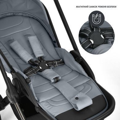Коляска універсальна 2в1 El Camino PRESTIGE ME 1124-3 Frost Gray &mdash; купити в Bubbleshop