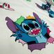 Комплект постільної білизни підліток 1,5 Stich/рожевий (підковдра+наволочка)