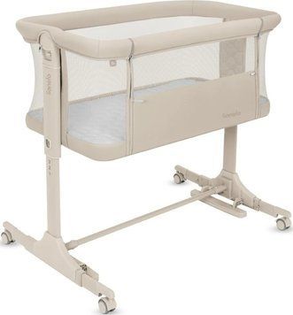 Ліжечко приставне Lionelo PARI BEIGE CREAM &mdash; купити в Bubbleshop