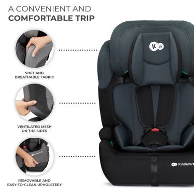 Автокрісло Kinderkraft Comfort Up i-Size Black (KCCOUP02BLK0000) &mdash; купити в Bubbleshop