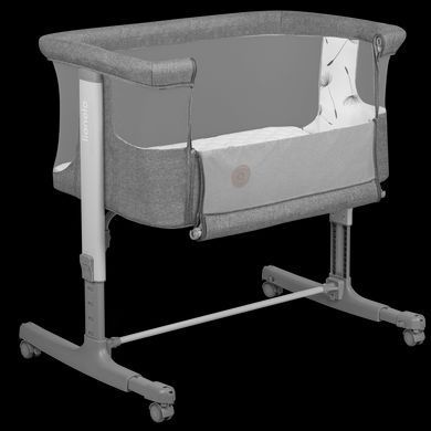 Ліжечко приставне Lionelo AURORA GREY CONCRETE &mdash; купити в Bubbleshop