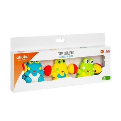 Бряскальце для коляски Жабки, Akuku A0353 &mdash; купити в Bubbleshop