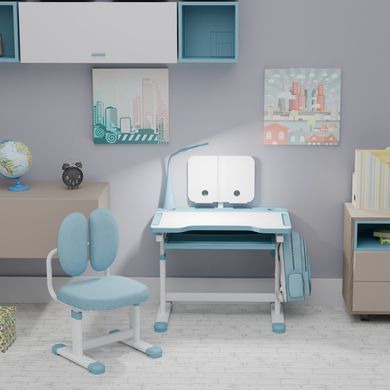 Комплект меблів Evo-Kids (стіл+крісло+полиця+лампа) BD-20 BL &mdash; купити в Bubbleshop