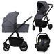 Універсальна коляска 3 в 1 Lionelo AMBER PLUS GREY GRAPHITE