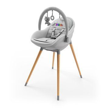 Стільчик для годування 2 в 1 Kinderkraft Fini Up Grey (KHFINIUPGRY0000) &mdash; купити в Bubbleshop