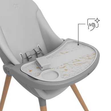 Стільчик для годування 2 в 1 Kinderkraft Fini Up Grey (KHFINIUPGRY0000) &mdash; купити в Bubbleshop