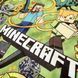 Комплект постільної білизни підліток 1,5 Minecraft/гірчиця (підковдра+наволочка)