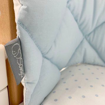 Стьобаний бортик на три сторони Монако блакитний &mdash; купити в Bubbleshop