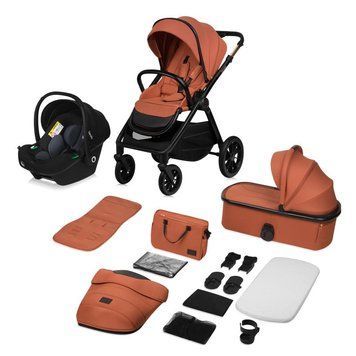 Універсальна коляска 3 в 1 Lionelo LAYLA 3IN1 BROWN RUST &mdash; купити в Bubbleshop