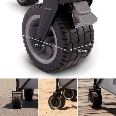 Складний туристичний візок Kinderkraft Rollster Mystic Black (KSROLL00BLK0000) &mdash; купити в Bubbleshop
