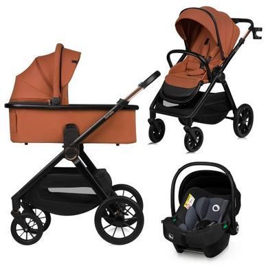 Універсальна коляска 3 в 1 Lionelo LAYLA 3IN1 BROWN RUST &mdash; купити в Bubbleshop