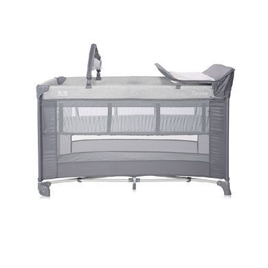 Ліжко-Манеж Lorelli Torino 2 Layer Grey Striped Elements &mdash; купити в Bubbleshop