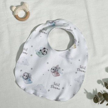 Слинявчик трикотаж рубчик Sweet dream &mdash; купити в Bubbleshop