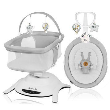 Гойдалка-ліжко Lionelo BELLA SET GREY CONCRETE &mdash; купити в Bubbleshop