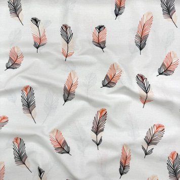Пелюшка бязь Перо пудра &mdash; купити в Bubbleshop