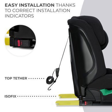 Автокрісло Kinderkraft Safety Fix 2 i-Size Black (KCSAFI02BLK0000) &mdash; купити в Bubbleshop