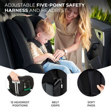 Автокрісло Kinderkraft Safety Fix 2 i-Size Black (KCSAFI02BLK0000) &mdash; купити в Bubbleshop