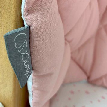 Стьобаний бортик на три сторони Монако пудра &mdash; купити в Bubbleshop