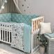 Комплект постільної білизни для новонародженого Baby Mix Bamby з друзями, колір мятний