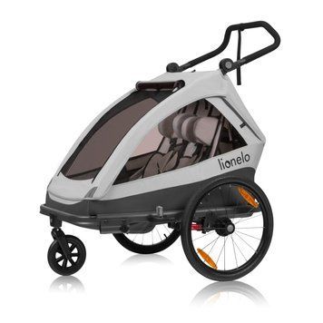 Велосипедний причіп з функцією коляски Lionelo CAMA GREY STONE &mdash; купити в Bubbleshop