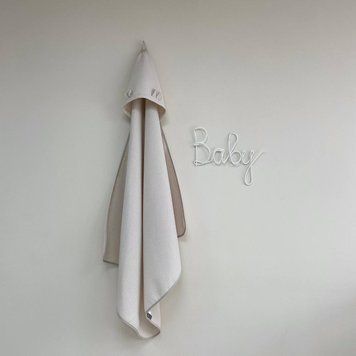 Рушник-куточок вафля моко 90х100 &mdash; купити в Bubbleshop