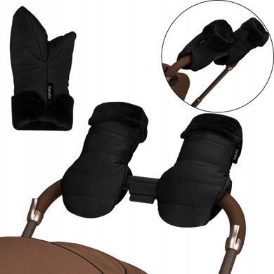 Рукавички для коляски Lionelo HANDMUFF OLI BLACK &mdash; купити в Bubbleshop