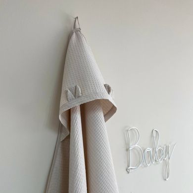 Рушник-куточок вафля моко 90х100 &mdash; купити в Bubbleshop