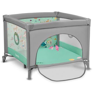 Манеж Lionelo MILLE GREY GREEN &mdash; купити в Bubbleshop