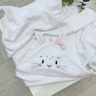 Рушник-куточок Зайчик білий &mdash; купити в Bubbleshop