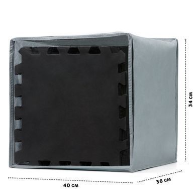 Коврик-пазл Kinderkraft Luno Black, 30 элементов (KKMLUNOBLK0000) &mdash; купити в Bubbleshop