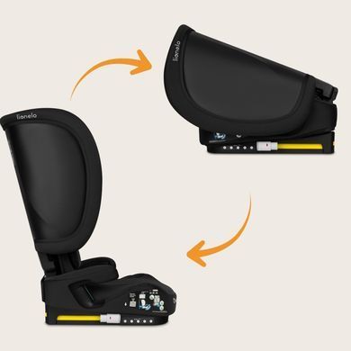 Дитяче автокрісло Lionelo ORIN I-SIZE BLACK CARBON &mdash; купити в Bubbleshop