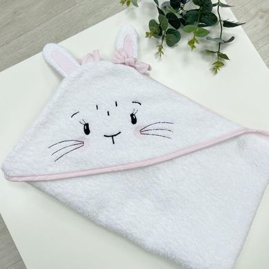 Рушник-куточок Зайчик білий &mdash; купити в Bubbleshop
