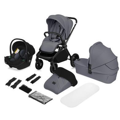 Універсальна коляска 3 в 1 Lionelo MIKA PLUS 3IN1 GREY STONE &mdash; купити в Bubbleshop
