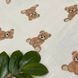 Плед муслін жатка двошаровий з бахромою Teddy на молочному