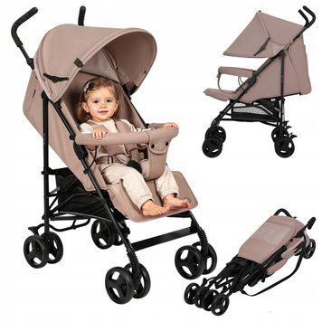 Прогулянкова коляска Lionelo ELIA BEIGE TAUPE &mdash; купити в Bubbleshop