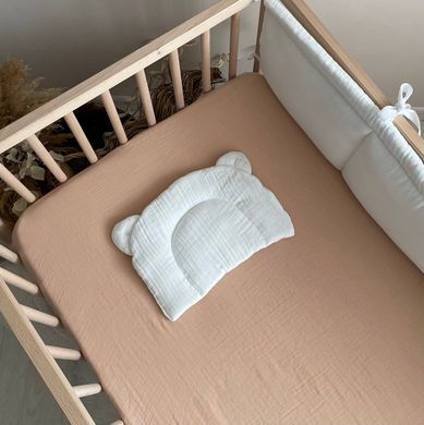 Простирадло муслін 120 х 60 бежевий &mdash; купити в Bubbleshop