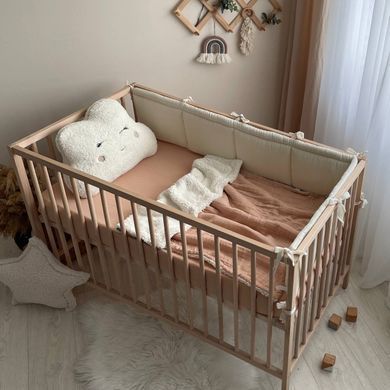 Простирадло муслін 120 х 60 бежевий &mdash; купити в Bubbleshop