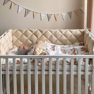 Комплект постільної білизни для новонародженого Baby Mix Тедді бежевий &mdash; купити в Bubbleshop