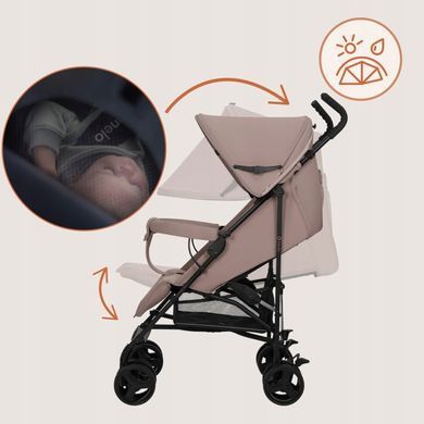Прогулянкова коляска Lionelo ELIA BEIGE TAUPE &mdash; купити в Bubbleshop