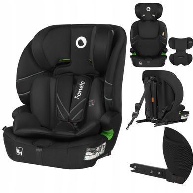Дитяче автокрісло Lionelo LEVI FIX I-SIZE BLACK CARBON &mdash; купити в Bubbleshop