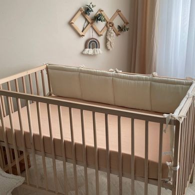 Простирадло муслін 120 х 60 бежевий &mdash; купити в Bubbleshop