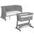 Ліжечко дитяче 5в1 Lionelo THOMI PLUS GREY CONCRETE &mdash; купити в Bubbleshop