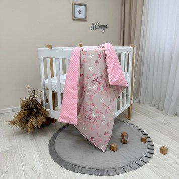 Плед-конверт з ковдрою на на Minky/косичка Метелики &mdash; купити в Bubbleshop