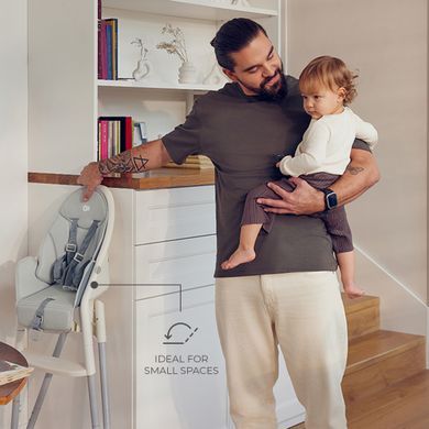 Стільчик для годування Kinderkraft Dinnly Beige (KHDINN00BEG0000) &mdash; купити в Bubbleshop
