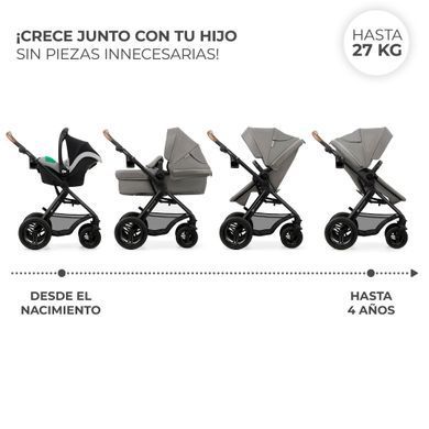 Універсальна коляска 3 в 1 Kinderkraft Moov 2 Air Light Gray (KSMOOV02LGR3000) &mdash; купити в Bubbleshop