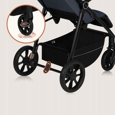 Прогулянкова коляска Lionelo IVA GREY GRAPHITE — купити в Bubbleshop